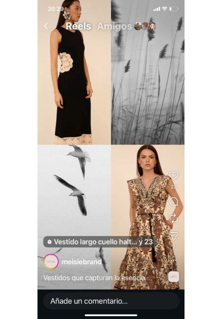Vestido Meisie estampado fondo claro