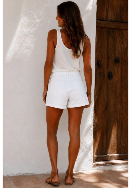 Bermuda sarga/lycra color Blanco