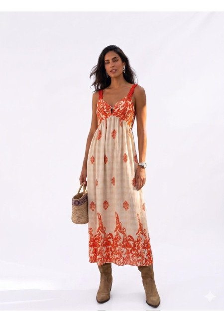 Vestido tirantes Guipur