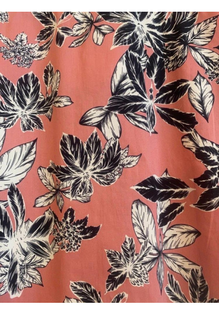 Camisa resort Estampada Salmón