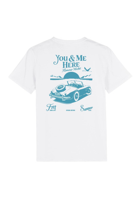 Camiseta descapotable azul
