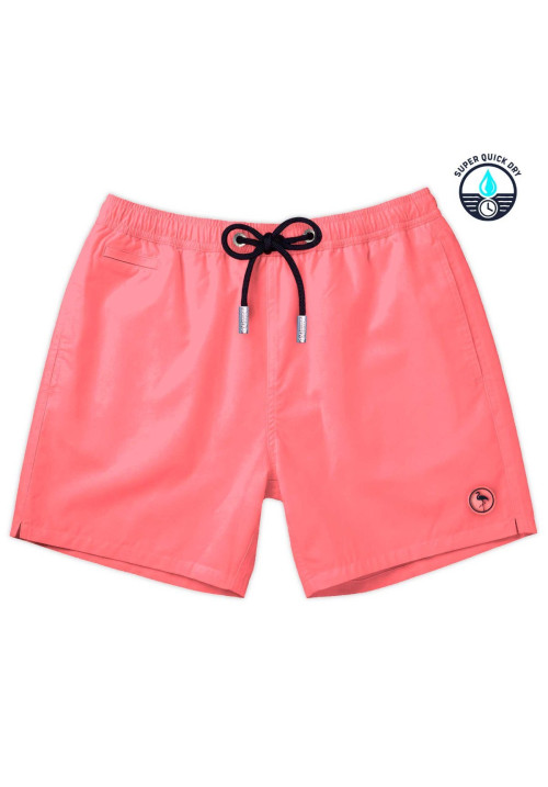 Bañador hombre coral liso