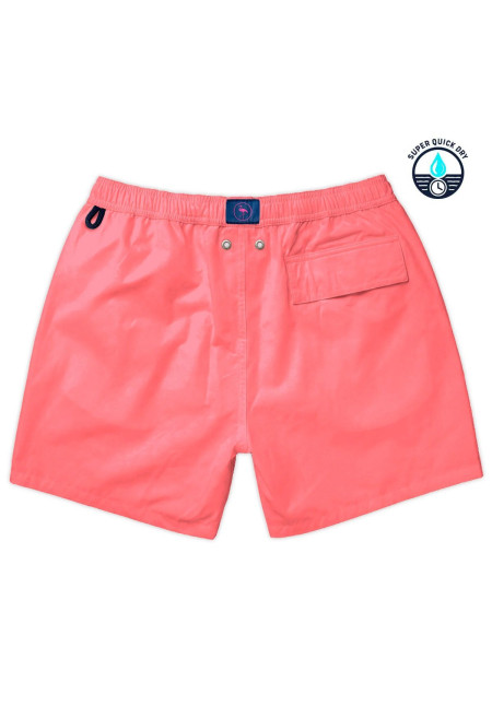 Bañador hombre coral liso