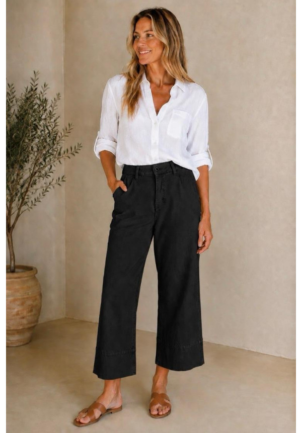 Pantalón sarga negro