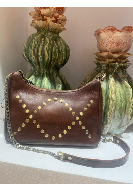Bolso tachas chocolate Bolso tachas chocolate