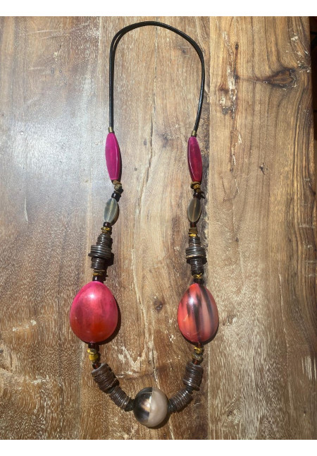 Collar asta fucsia Collar asta fucsia