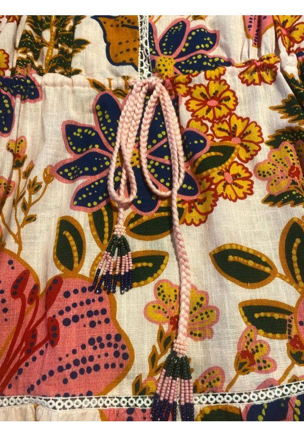 Vestido corto estampado 