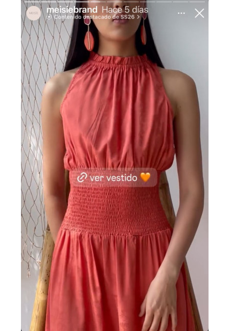 Vestido Meisie Naranja 