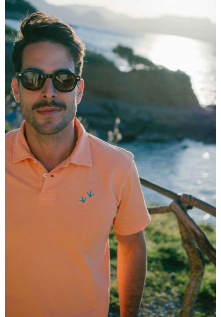 Polo punto naranja