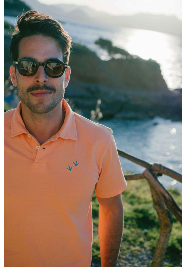 Polo punto naranja